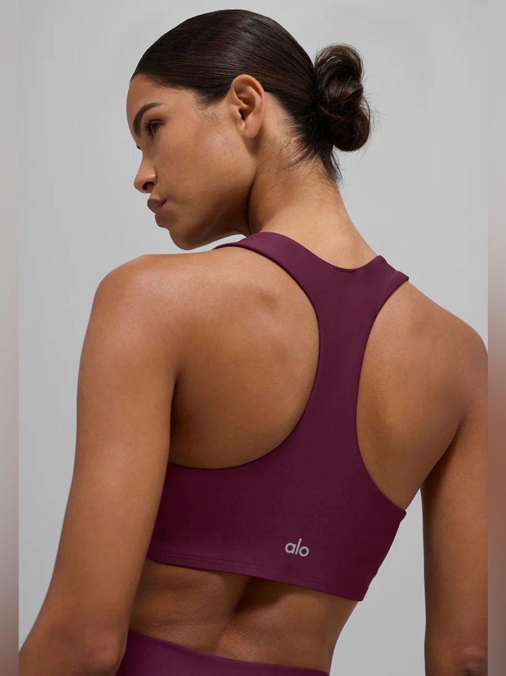 ALO Yoga Burgundy Airlift Advantage Racerback Bras size small - Picture 4 of 7